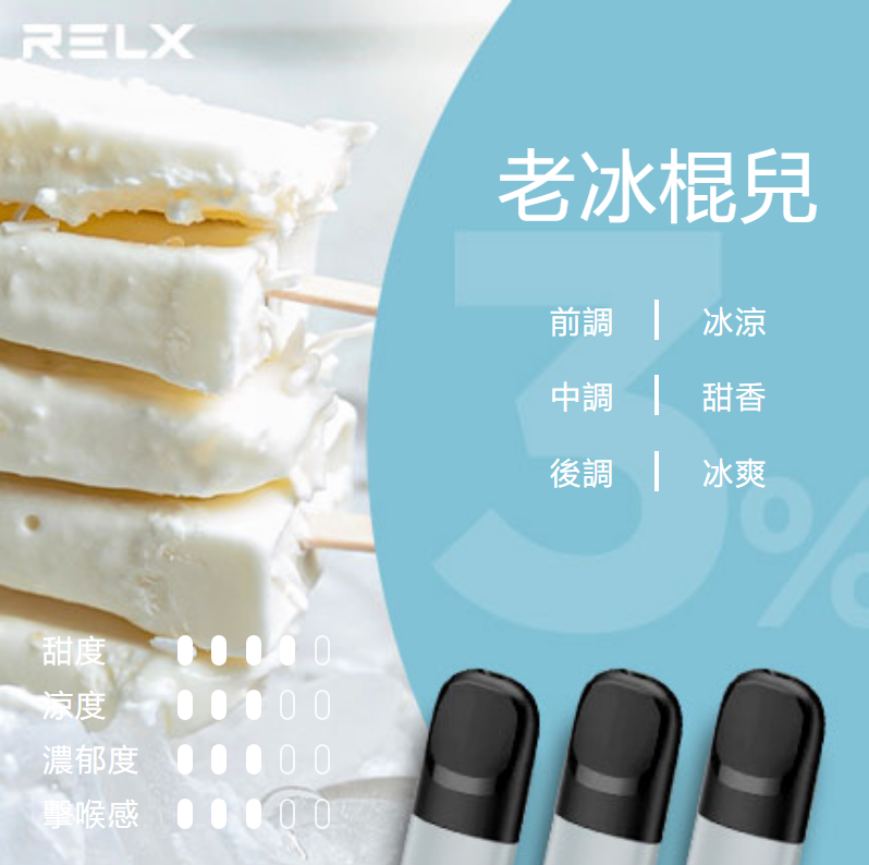 Relx悅刻第5代幻影煙彈-老冰棍兒