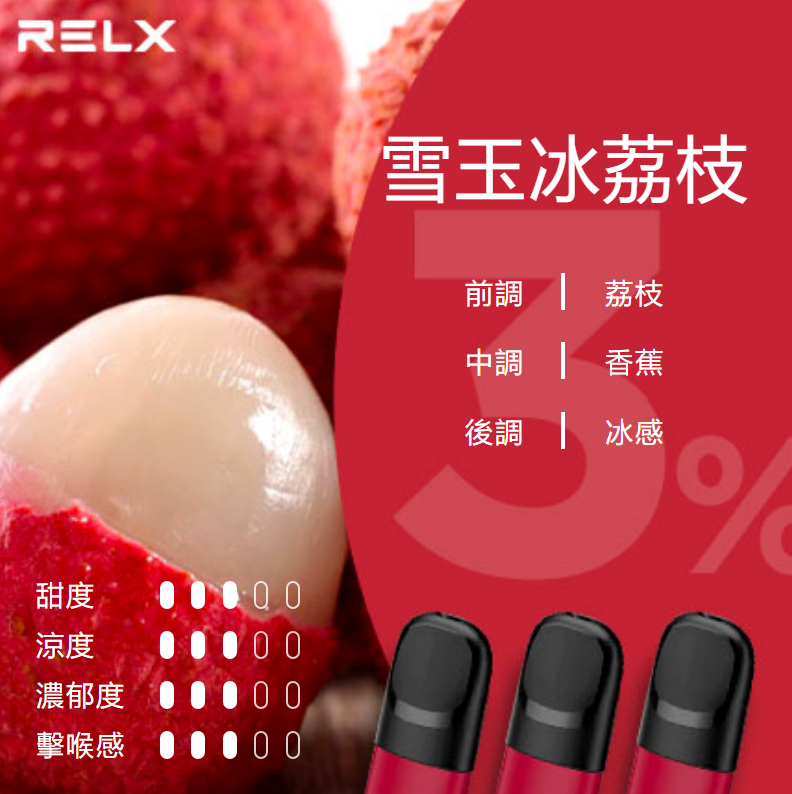 Relx悅刻第5代幻影煙彈-雪玉冰荔枝