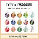 DIYA叮啞拋棄式7500 Puffs一次性電子煙3%
