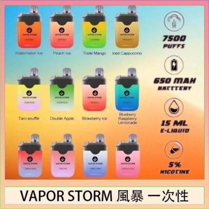 Vapor Storm風暴電子煙7500口（5%）一次性